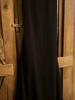 Vintage Ralph Lauren Black Maxi Skirt gown- Elegant minimalist  Style